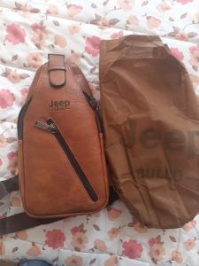 JPP Leather Sling Bag Travel Hiking Crossbody Backpack photo review