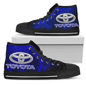 Toyota Thunder Blue Design Unisex High-Top Sneakers VS01