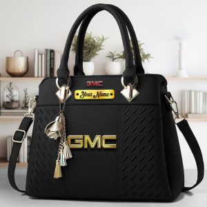 GMC Custom Name Classic Leather Women Handbag VS7