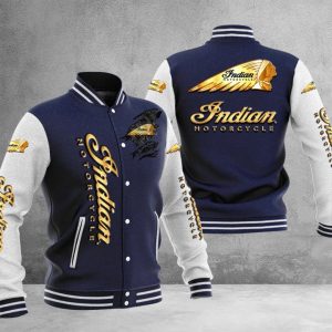 Indian Motorcycle Design Baseball Jacket Full Color VS3