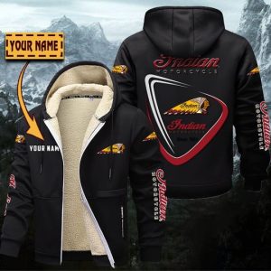 Indian Motorcycle Custom Name Designed Casual Winter Hoodie Jacket VS6