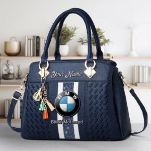 BMW Custom Name Classic Leather Women Handbag VS8