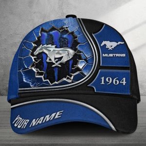 Mustang Custom Name Universal Fit Unisex Classic Cap VS47