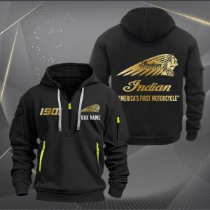 Indian Motorcycle Custom Name High Quality Thick Hoodie VS15