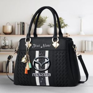Mazda Custom Name Vintage Leather Handbag VS63