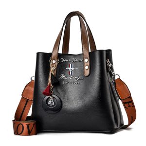 Mustang Custom Name Vintage Leather Handbag VS20