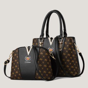 CDL Luxury Leather Women Tote Handbag Set