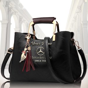 Mercedes Custom Name Deluxe Leather Handbag For Women B01