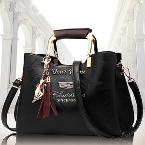 Cadillac Custom Name Deluxe Leather Handbag For Women B01