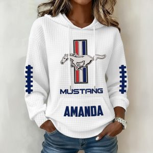 Mustang Custom Name High Quality Cotton Women Thick Hoodie VS50