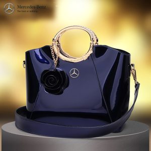 2022 MCB Bright Lacquered Platinum Leather Bag