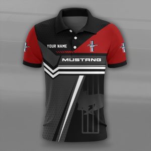 Mustang Custom Name High Quality Cotton Polo Shirt VS50