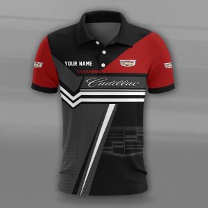 Cadillac Custom Name High Quality Cotton Polo Shirt VS50