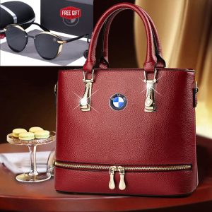 BW Classy Leather Handbag With Free Glasses Gift