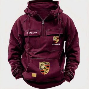 Porsche Custom Name High Quality Cotton Men Thick Hoodie VS37