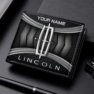 Lincoln Custom Name Casual Leather Wallet Multicolor VS02