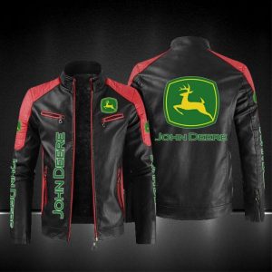 John Deere Custom Name Designed Leather Jacket VS02