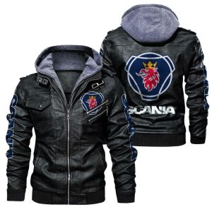 Scania Designed Casual Winter Leather Jacket VS04