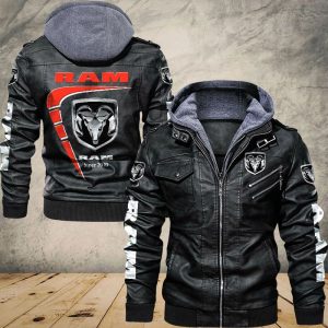 Ram Truck Designed Casual Winter Leather Jacket VS01