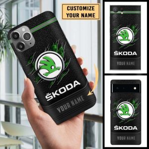 Skoda Custom Name Phone Case For All Phone Models VS07