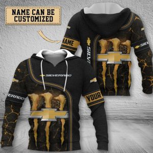 Chevrolet Silverado Custom Name Zipper, Hoodie, Baseball Jacket, Bomber Jacket,Tshirt, Sweatshirt, Polo Shirt VS03