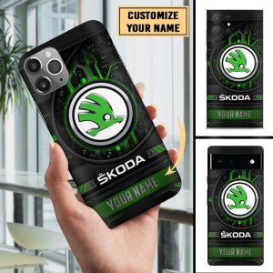 Skoda Custom Name Phone Case For All Phone Models VS08