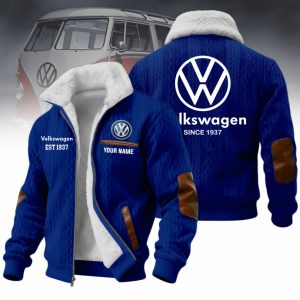 Volkswagen Custom Name Casual Winter Fleece Jacket VS6