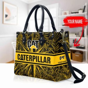 Caterpillar Custom Name Large Capacity Deluxe Leather Handbag VS01