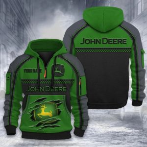 John Deere Custom Name High Quality Cotton Thick Hoodie VS07