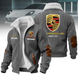 Porsche Custom Name Casual Winter Fleece Jacket VS6