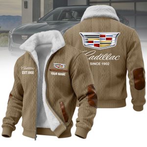 Cadillac Custom Name Casual Winter Fleece Jacket VS6