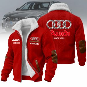 Audi Custom Name Casual Winter Fleece Jacket VS6