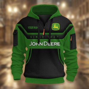 John Deere Custom Name High Quality Cotton Thick Hoodie VS08