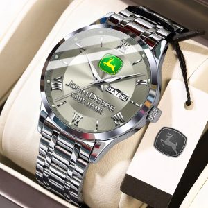 John Deere Custom Name Men Elegant Fashion Design Watch VS85B
