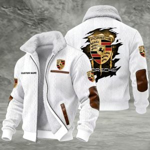Porsche Custom Name Casual Winter Fleece Jacket VS6A