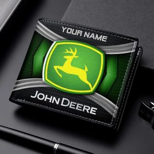 John Deere Custom Name Fashion Leather Wallet VS03