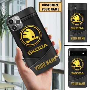 Skoda Custom Name Phone Case For All Phone Models VS11