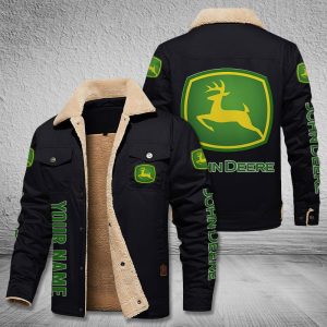John Deere Custom Name Design Casual Winter Jacket VS03