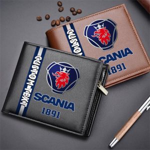 Scania Custom Name Casual Leather Wallet VS13