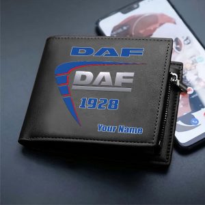 DAF Trucks Custom Name Casual Leather Wallet VS02