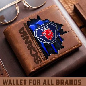 Scania Custom Name Casual Leather Wallet VS11