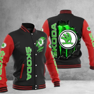 Skoda Custom Name Casual Baseball Jacket VS03