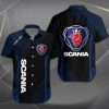 Scania Custom Name Design Button Shirt VS01