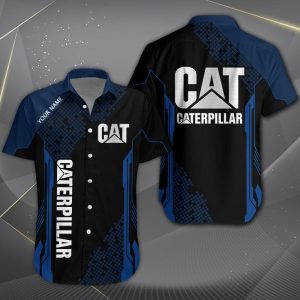 Caterpillar Custom Name Design Multicolor Button Shirt VS04