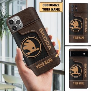 Skoda Custom Name Phone Case For All Phone Models VS13
