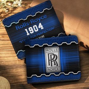 Rolls Royce Custom Name Casual Leather Wallet VS11