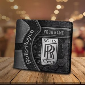 Rolls Royce Custom Name Casual Leather Wallet VS07