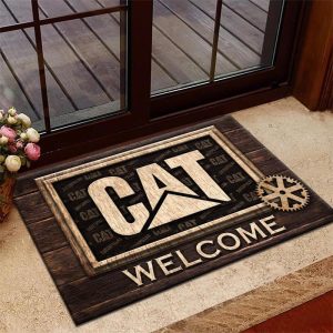Caterpillar Welcome Personalized Floormat VS12