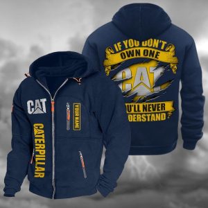 Catepillar Custom Name High Quality Cotton Thick Zip Hoodie Caterpillar VS01