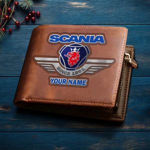 Scania Custom Name Casual Leather Wallet VS07